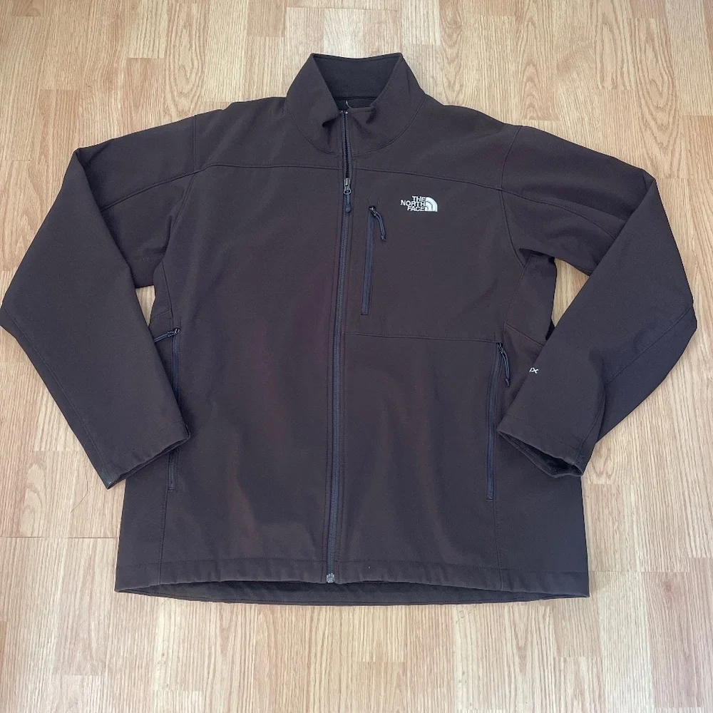 The North Face Mens Brown TNF Apex Fleece Lined Jacket Size XL - Picture 1 of 12